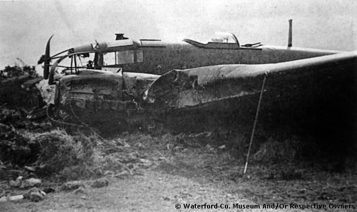 Crashed German Heinkel Aeroplane Near Bunmahon