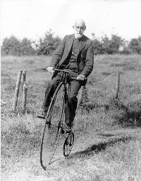 The Rev. Canon Burkitt M.A, Stradbally& Bunmahon On His Penny Farthing Bicycle