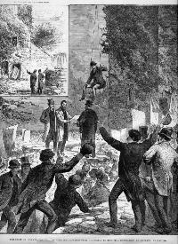 Mr. Pyne, M.P. Being Lowered From His House