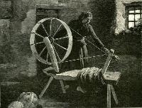 Woman Spinning Wool In Lismore